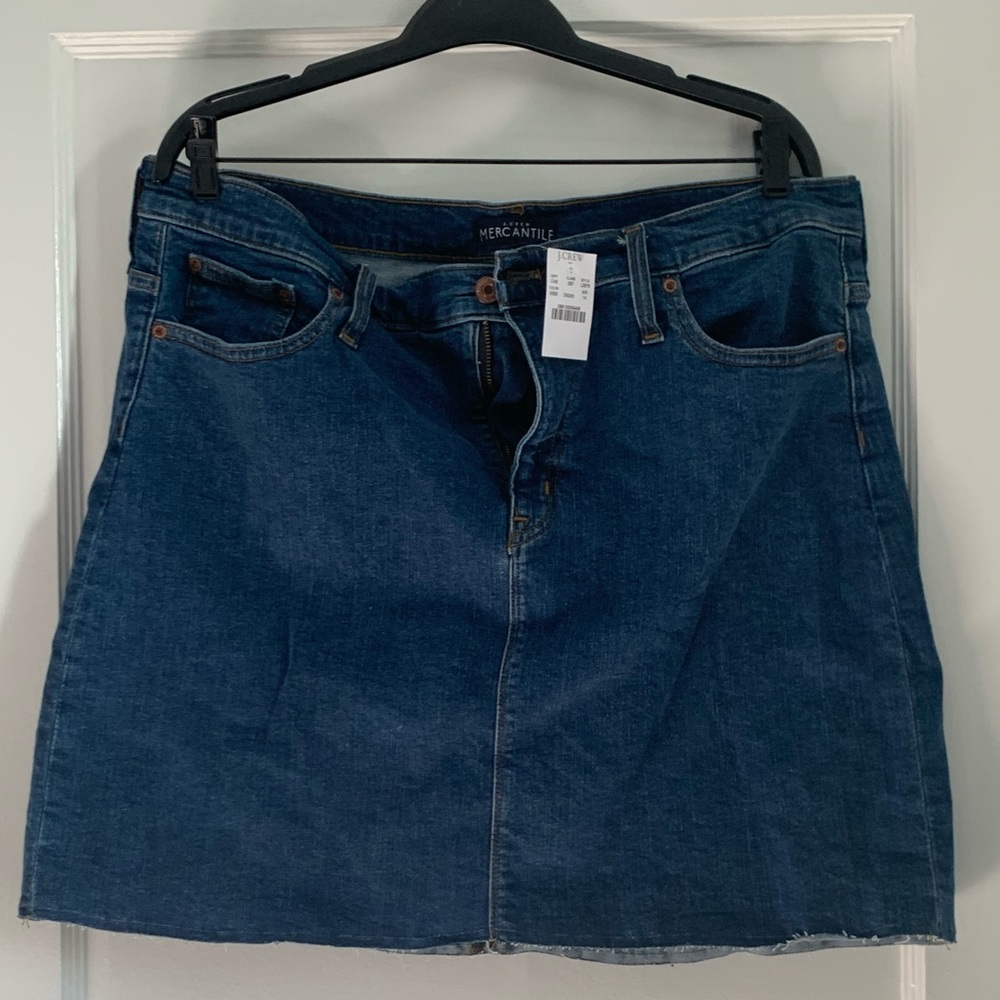 Brand new J Crew jean skirt
